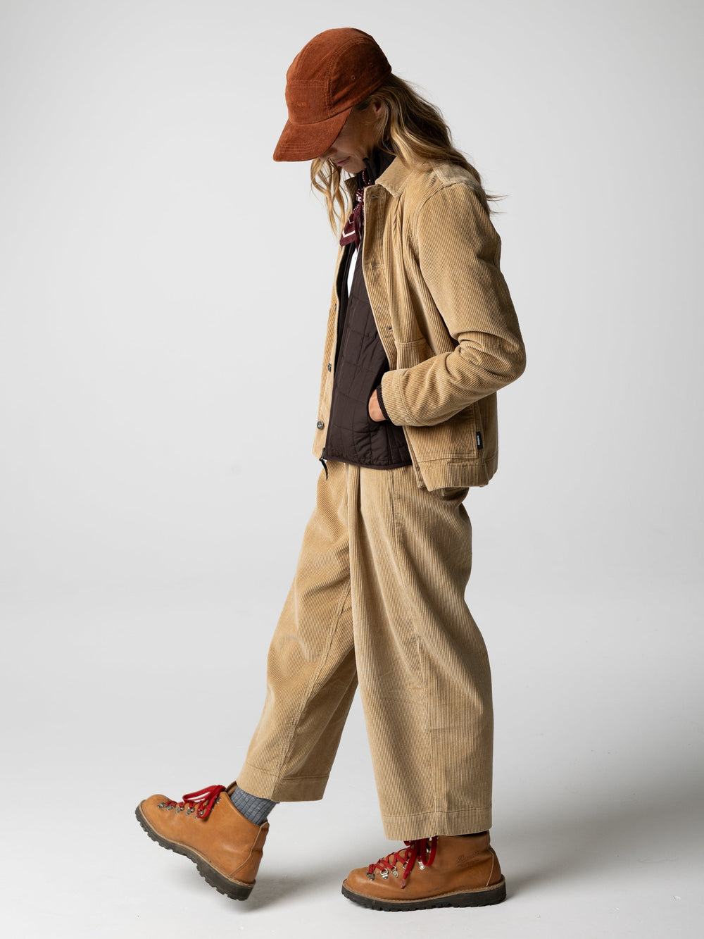 Organic Cotton Cord Chore Jacket in Flint - Yarrel