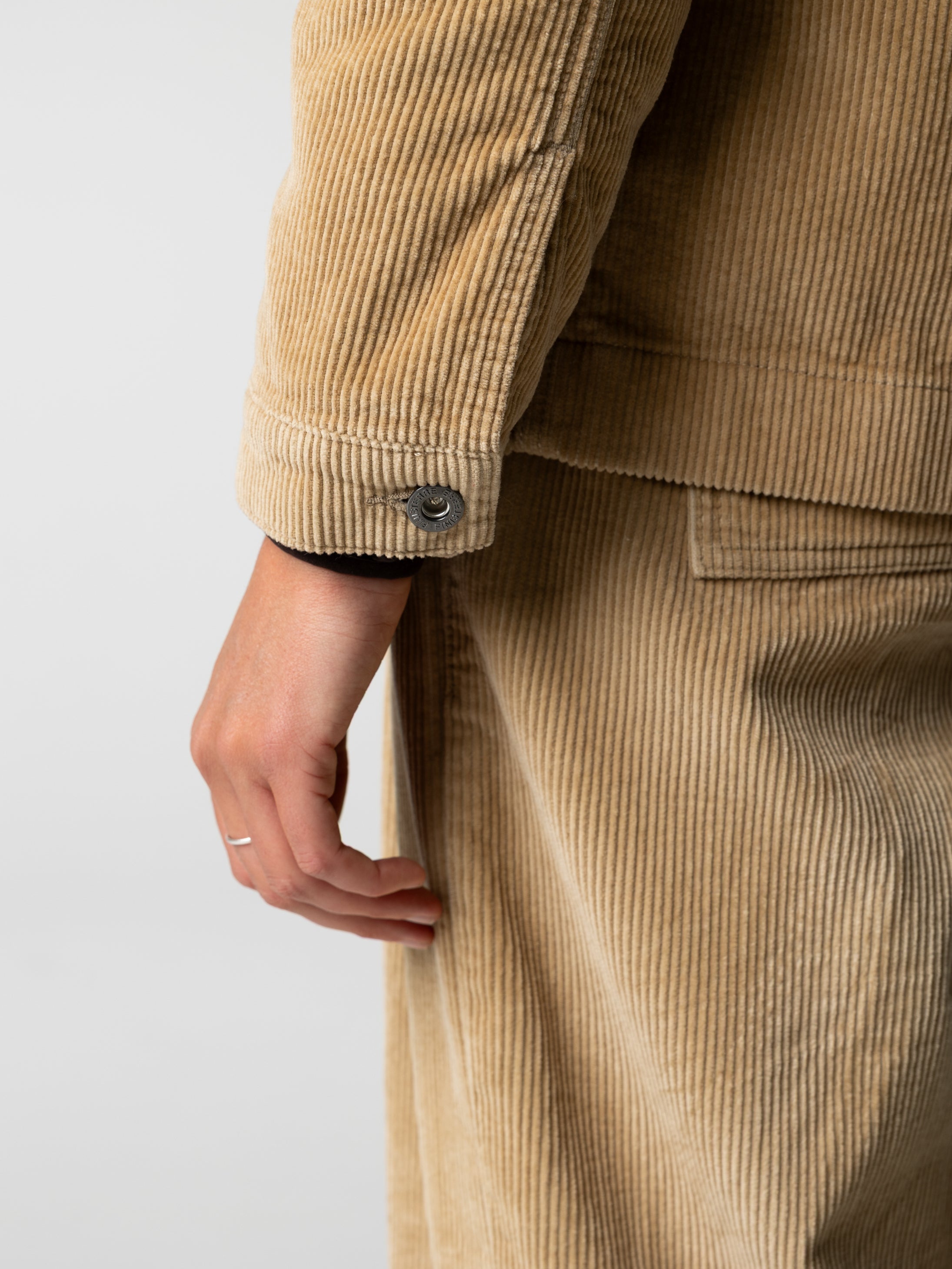 Organic Cotton Cord Chore Jacket in Flint - Yarrel