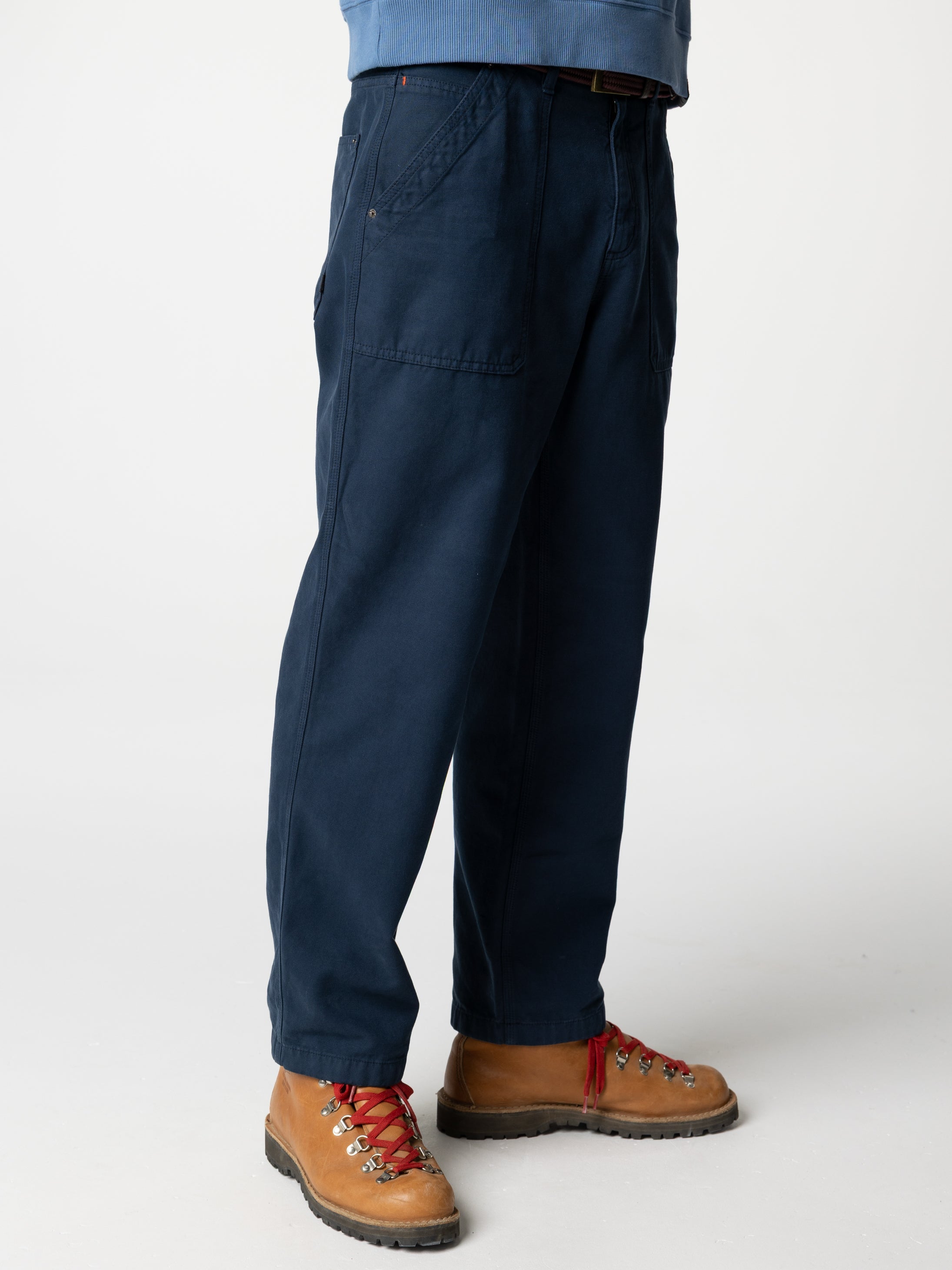 Organic Cotton Trouser in Navy - Basset