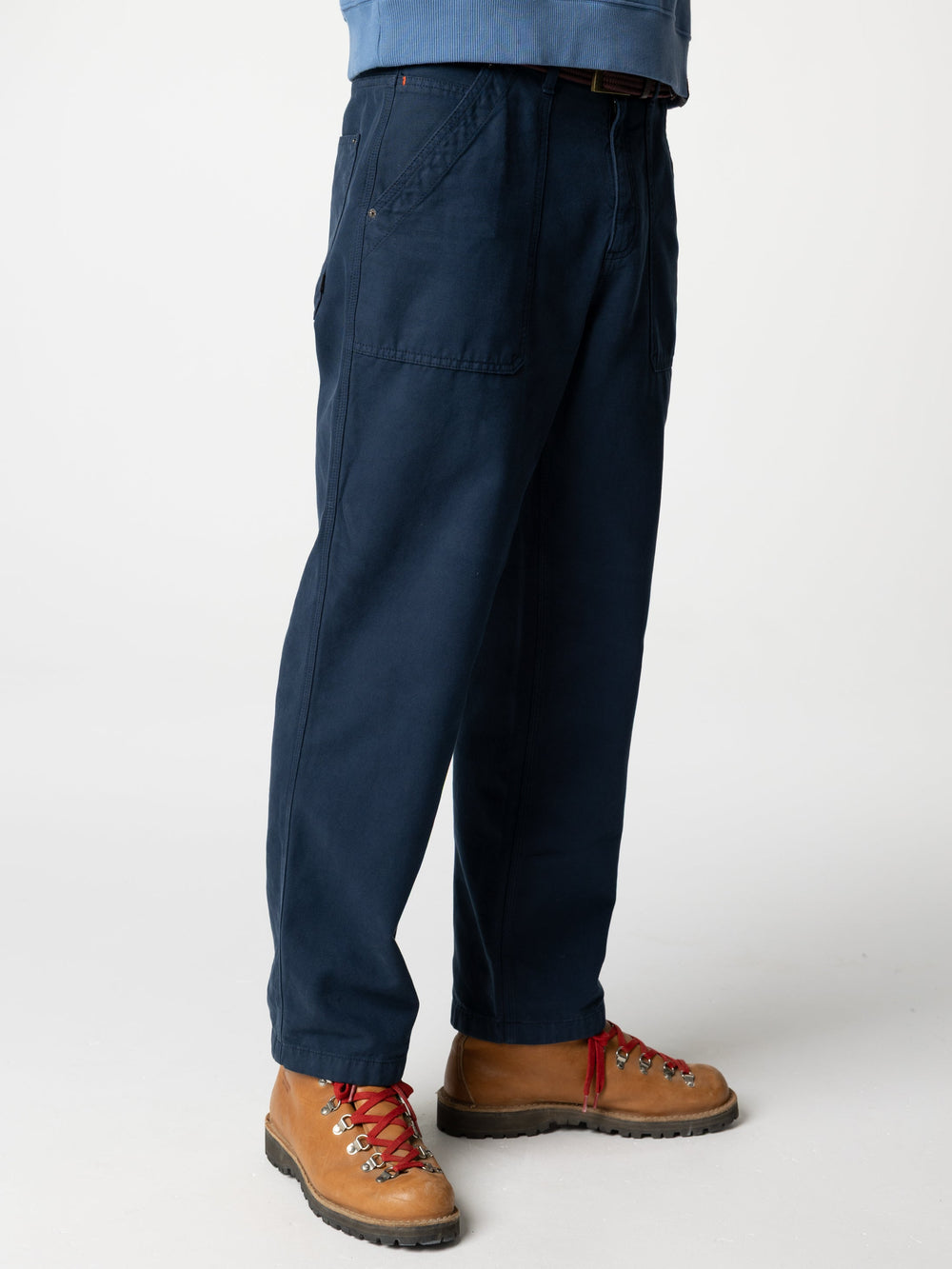 Organic Cotton Trouser in Navy - Basset