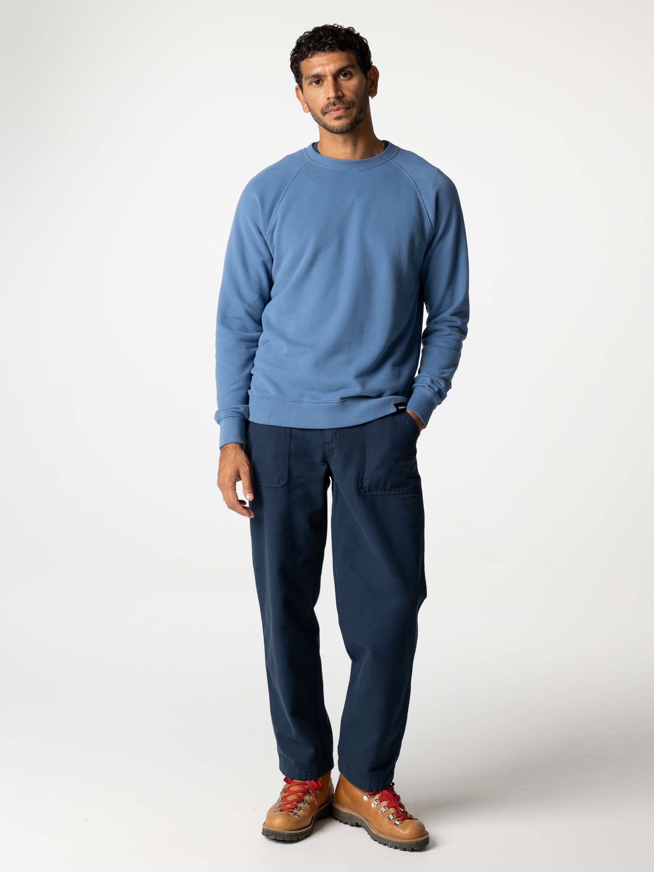 Organic Cotton Trouser in Navy - Basset