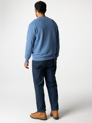 Organic Cotton Trouser in Navy - Basset