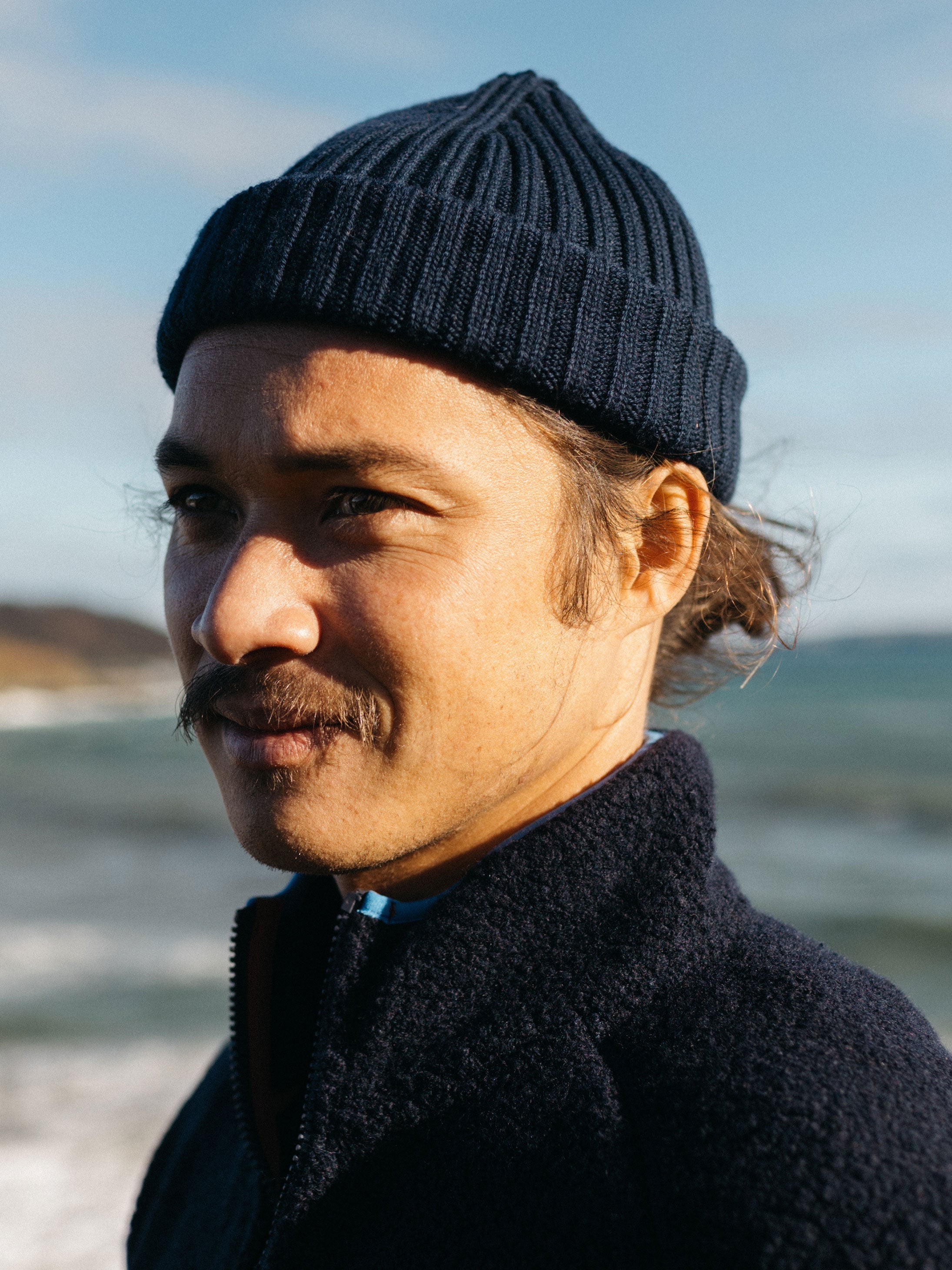 Fisherman Beanie in Navy