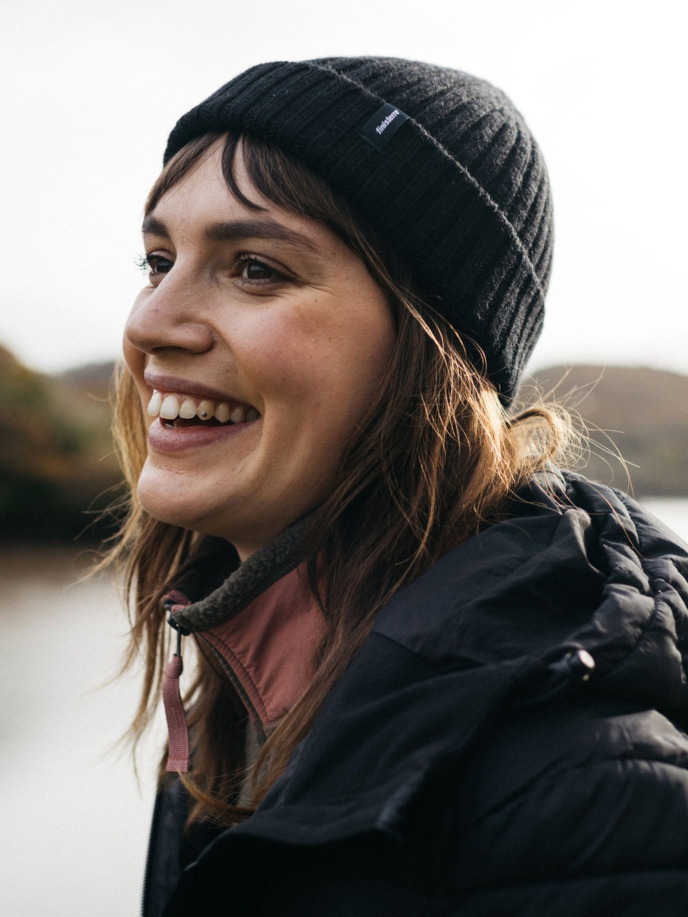 Fisherman Beanie in Black