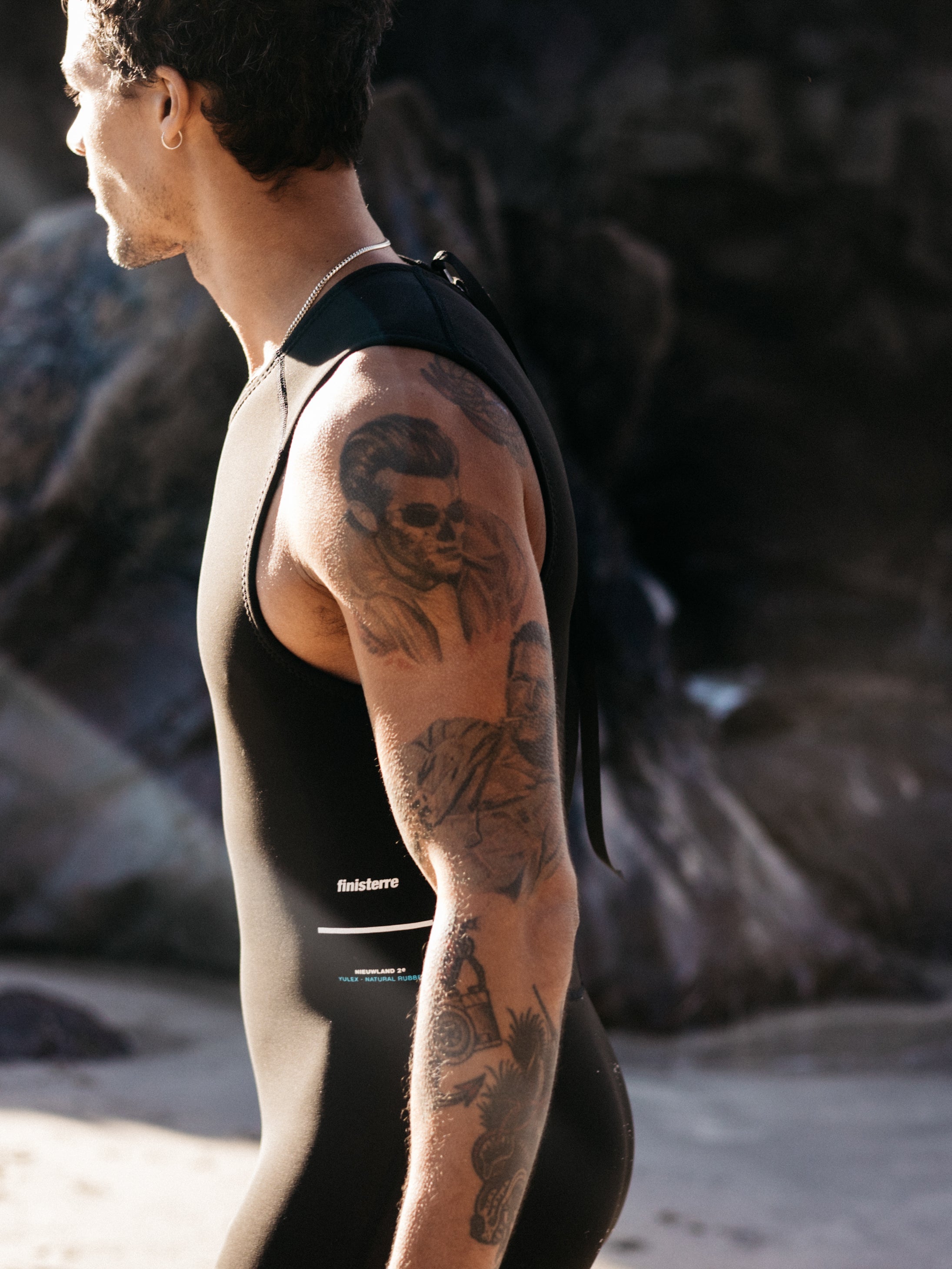 Nieuwland Yulex Sleeveless Shorty Wetsuit in Black