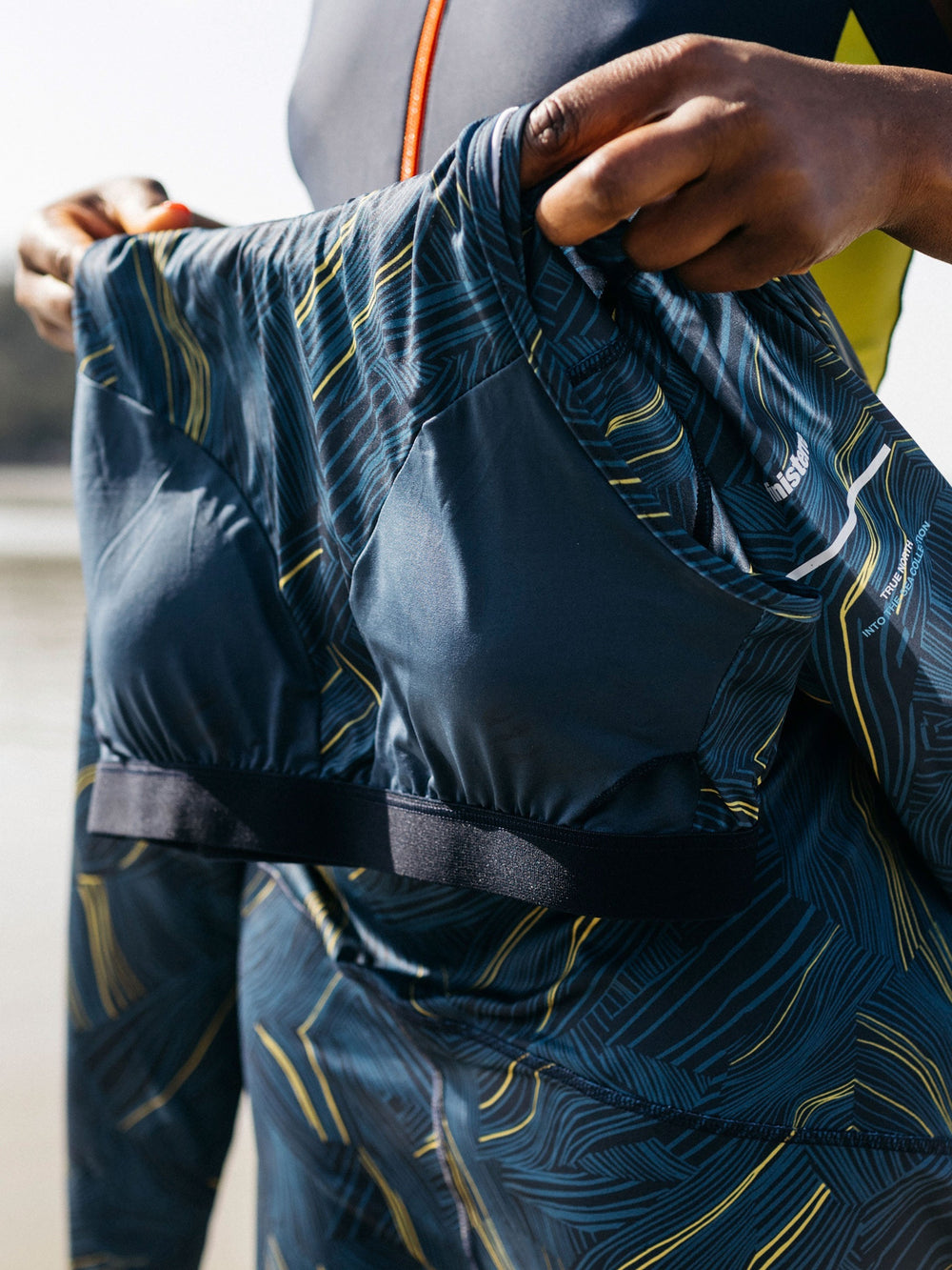 Into The Sea' Seasuit in Geometric Print
