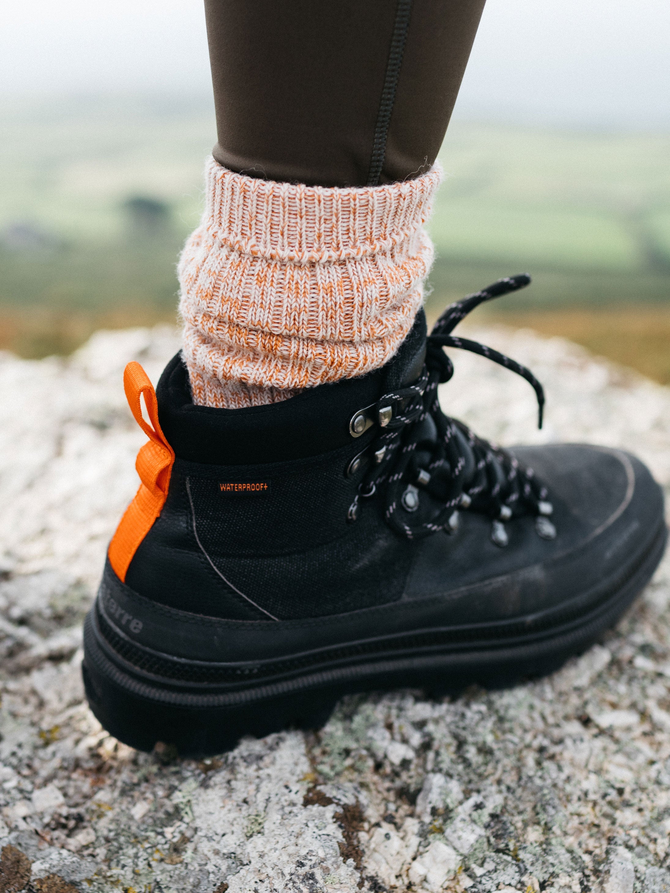 Kelson Sock in Dark Flame Marl