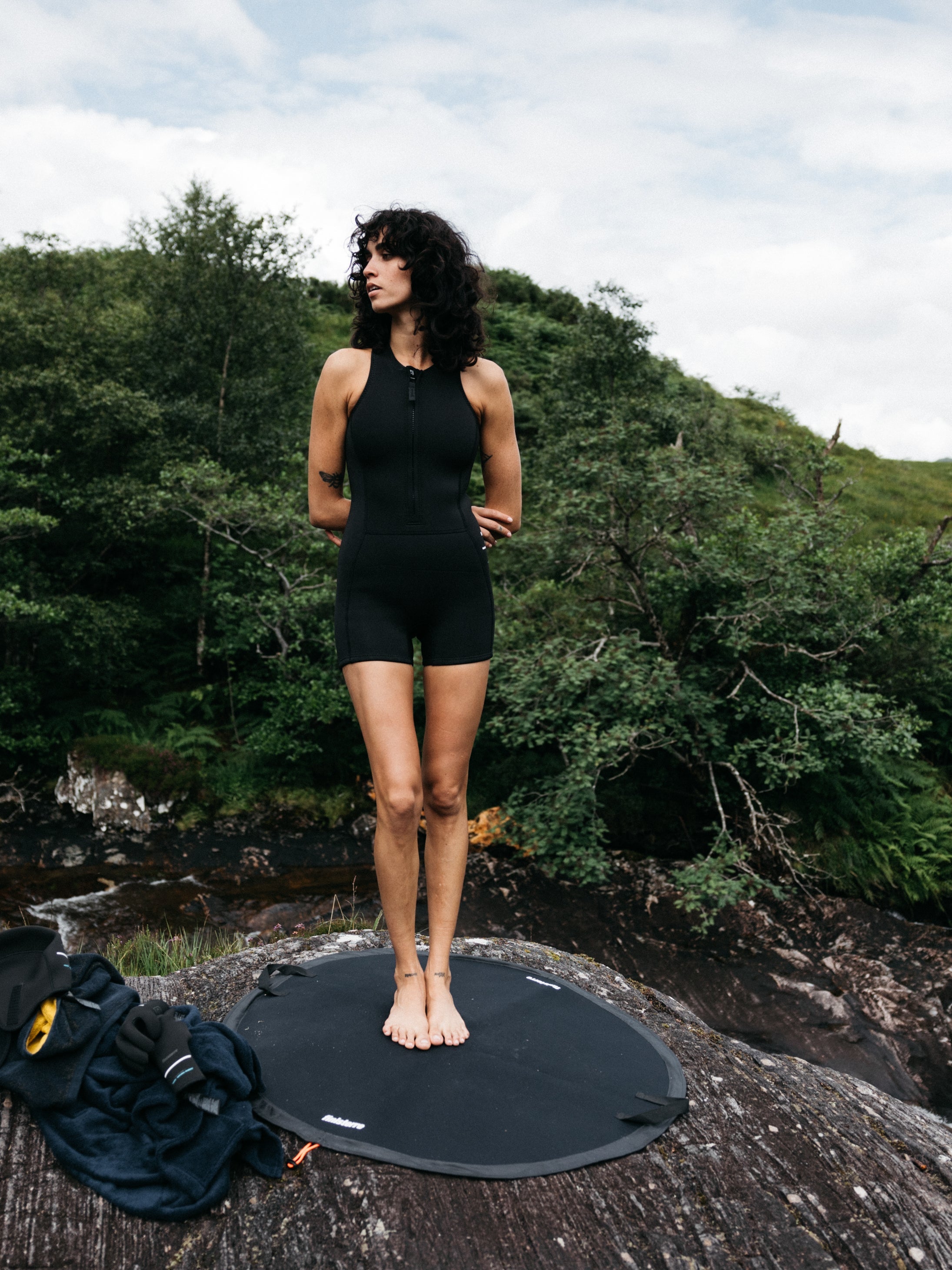 2e Yulex Sleeveless Shorty Wetsuit in Black
