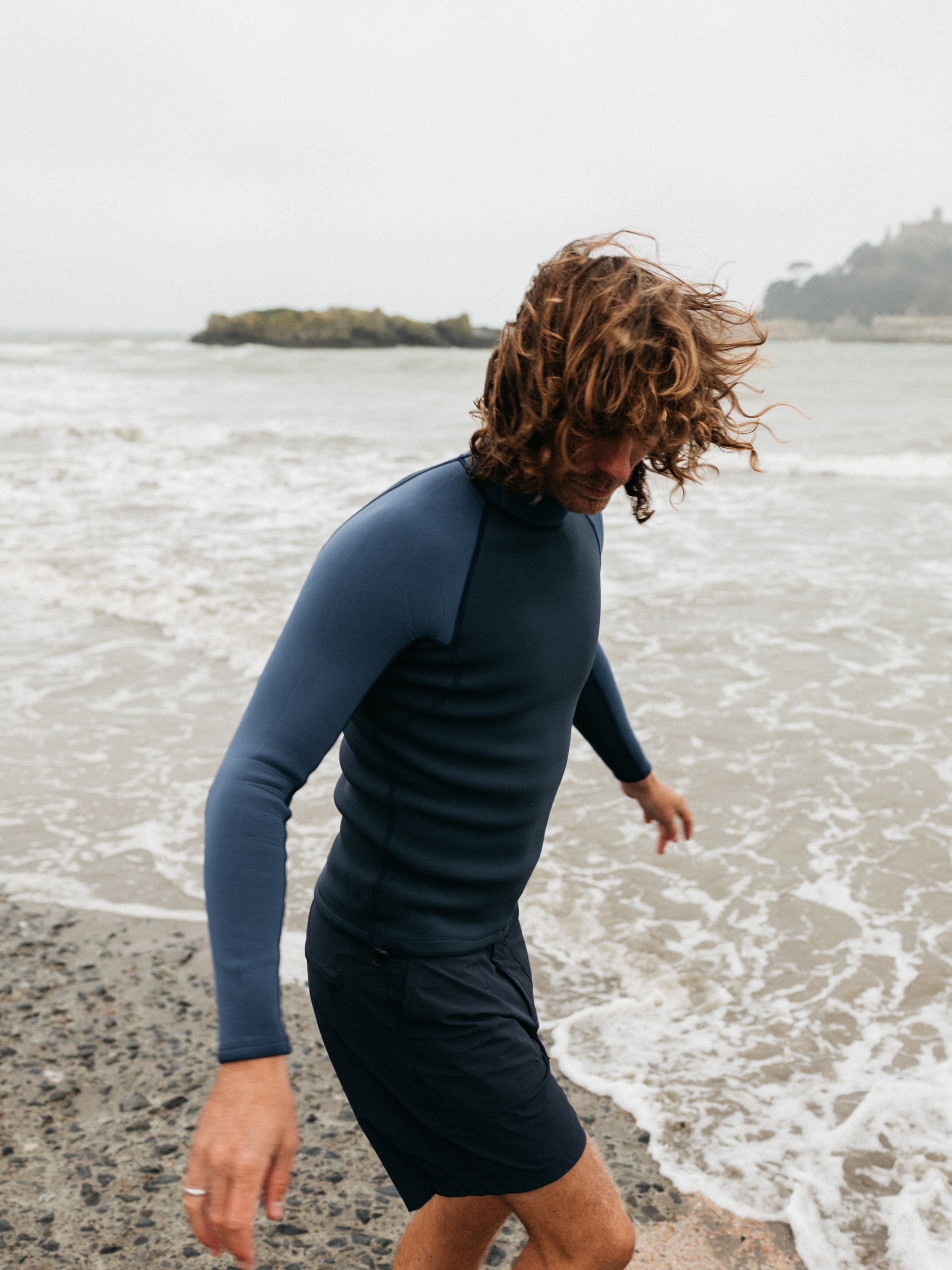 Nieuwland 2e Yulex Long Sleeve Top in Dark Ozone