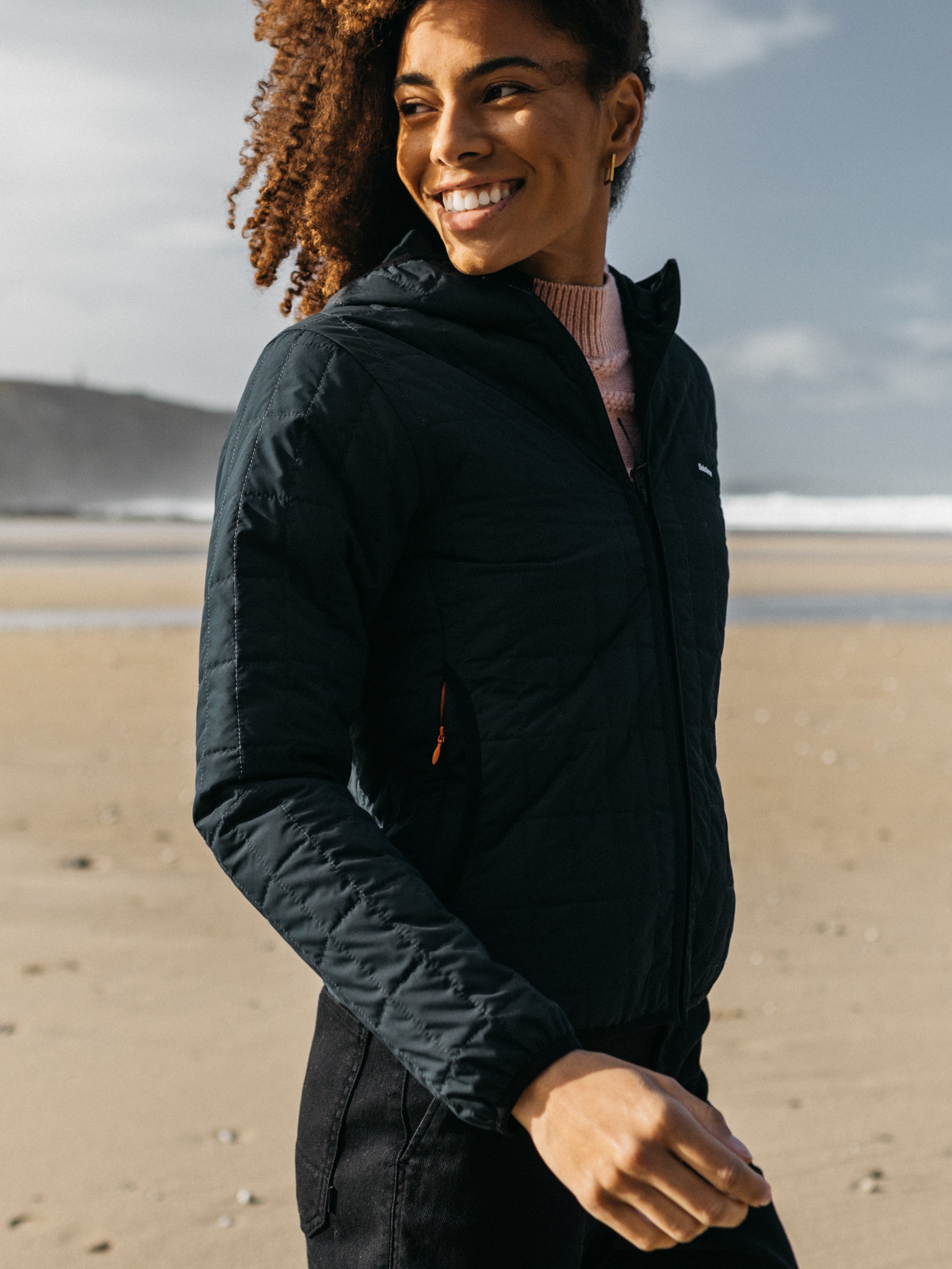 Firecrest Hooded Jacket in Black