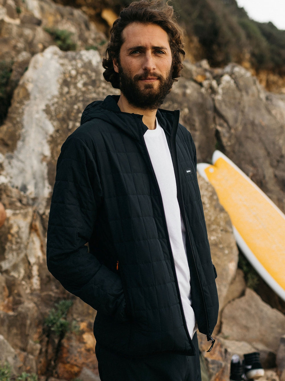 Firecrest Hooded Jacket in Black