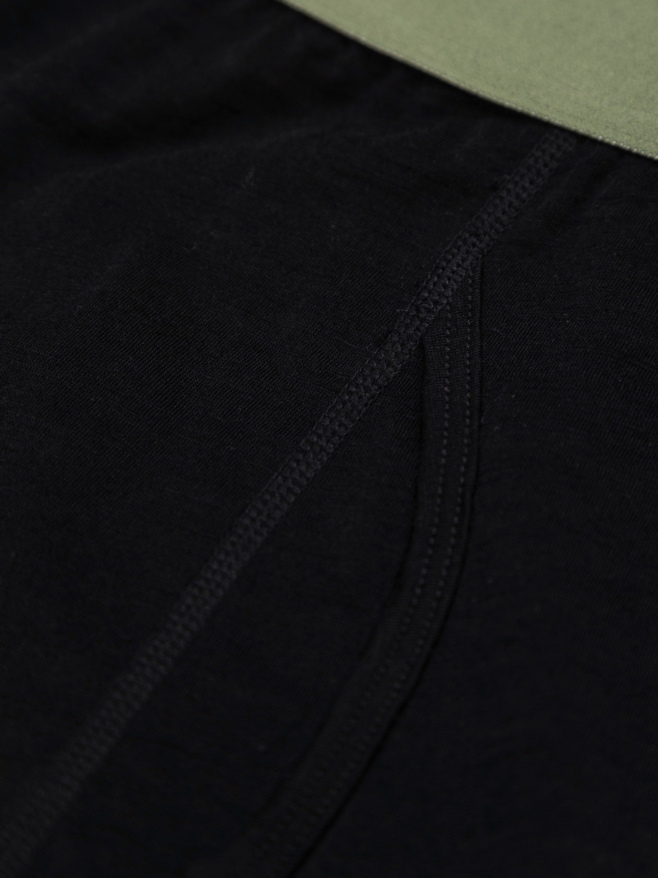 Eddy 2.0 Merino Wool Long Johns in Black/Olive