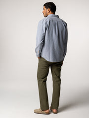 Gylly Shirt in Indigo Dobby
