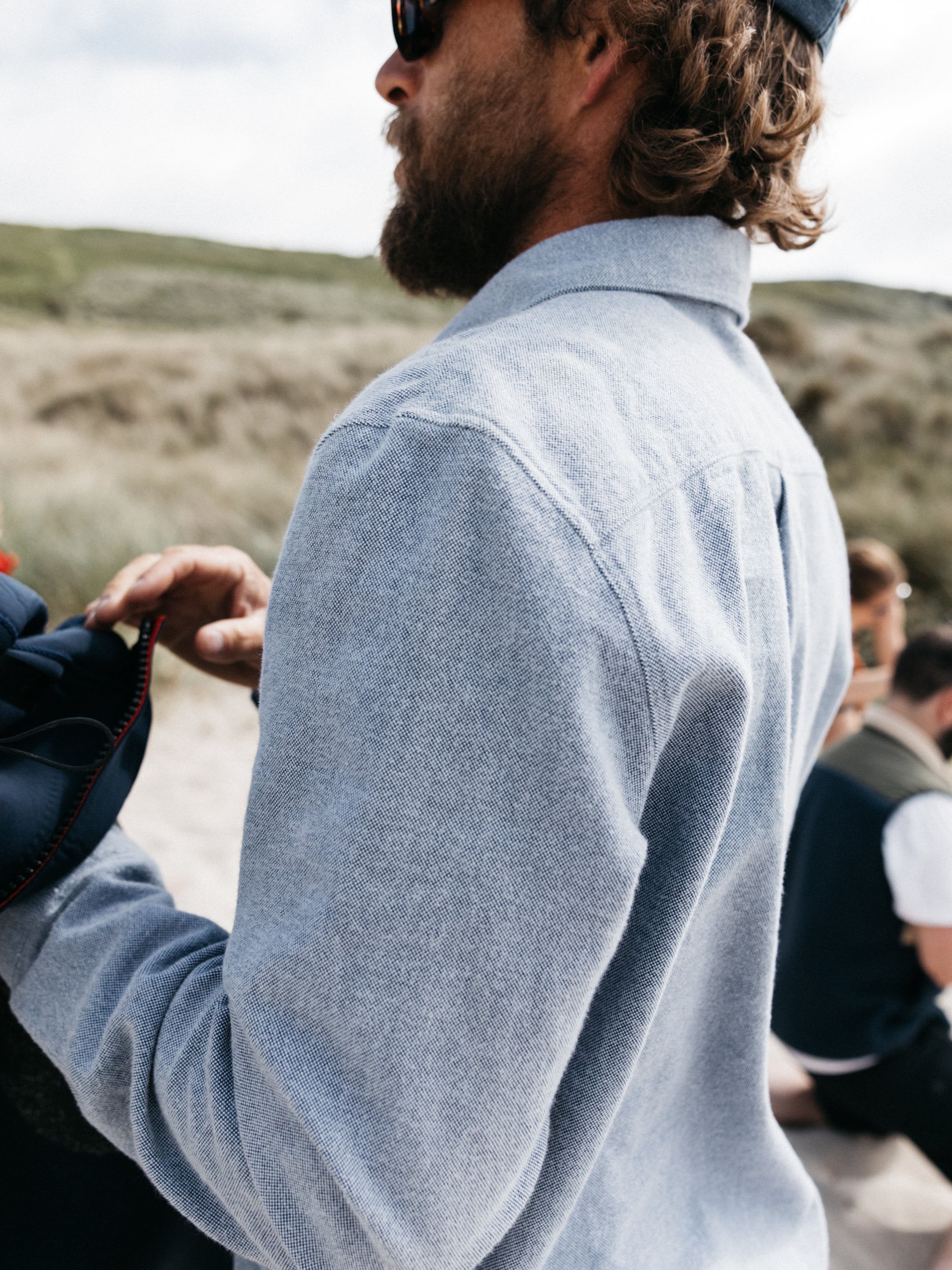 Gylly Shirt in Indigo Dobby