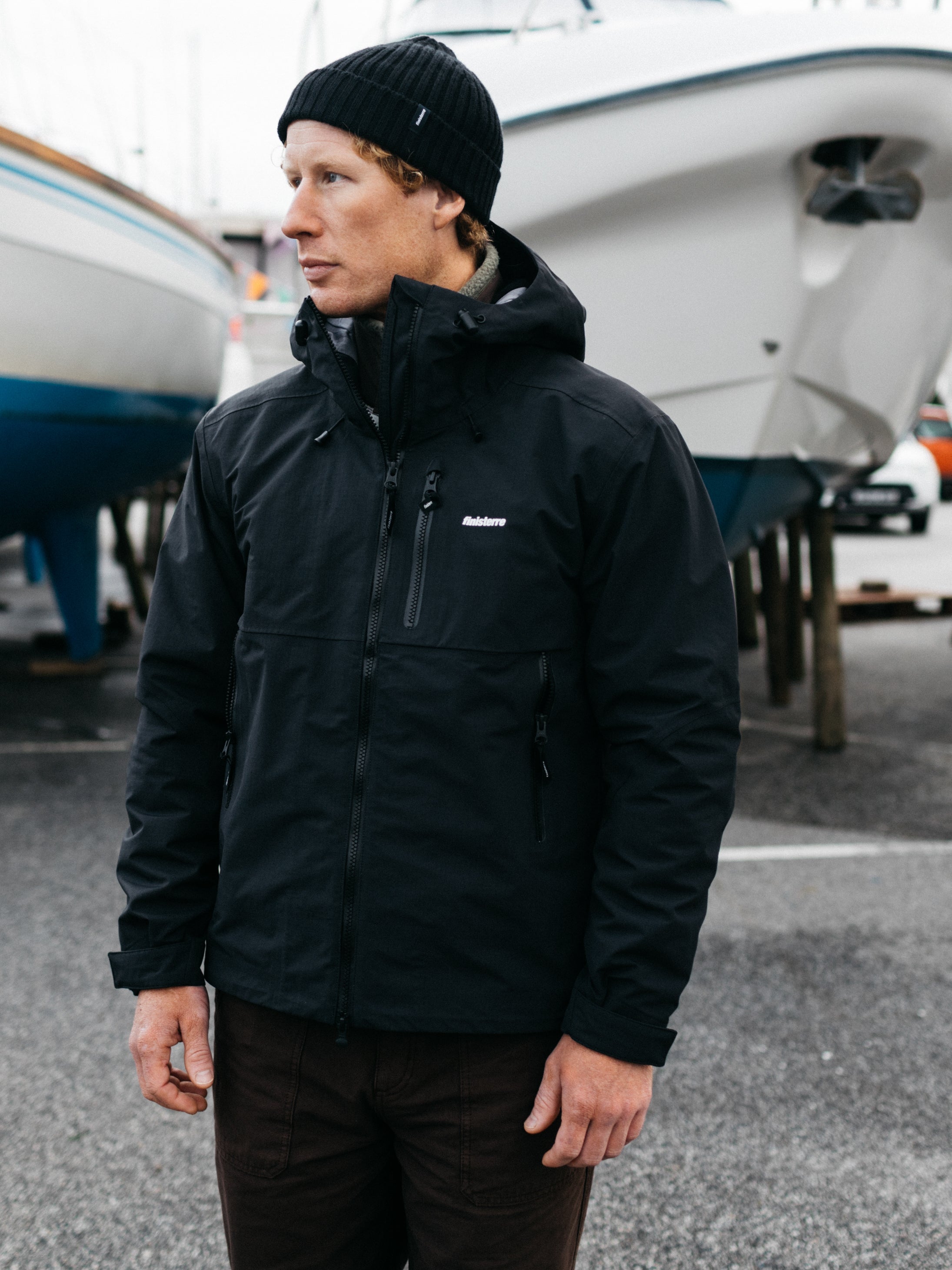 Stormbird Waterproof Jacket in Black