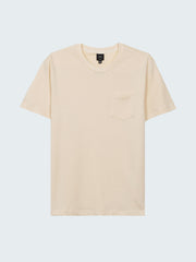 Cotton Blend Pocket Ecru T-Shirt - Orca