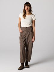 Organic White Ribbed T-Shirt - Powes