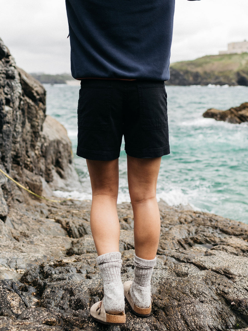 Yarrel Canvas Short in Black