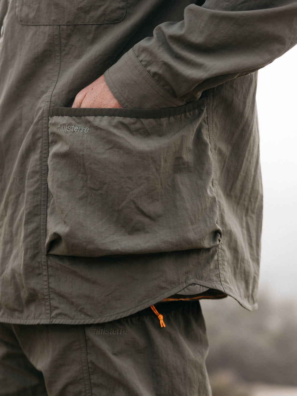 Recycled Long Sleeve Shirt in Olive - Wander