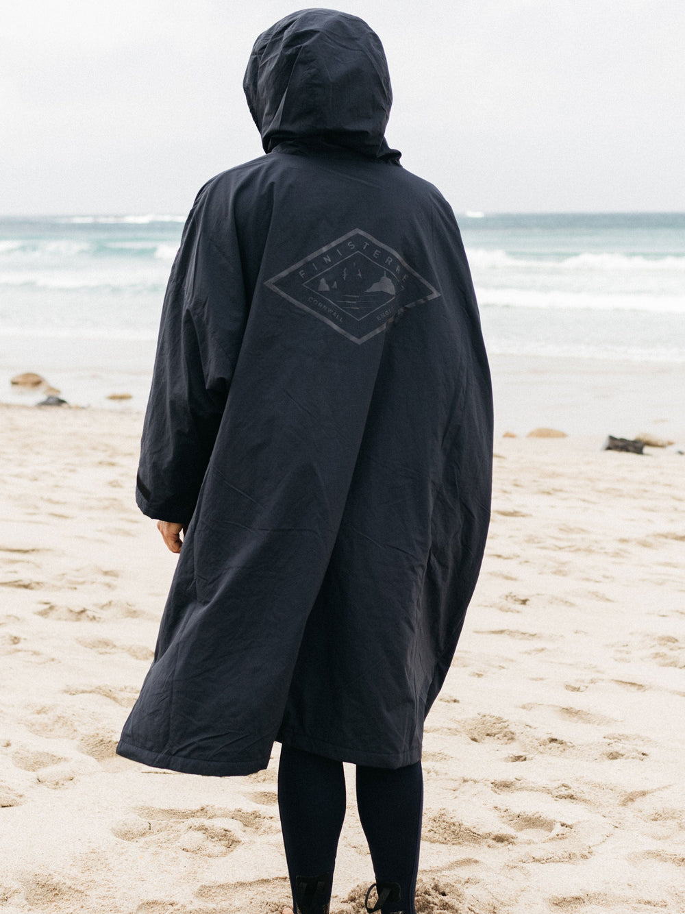 Tego Long Sleeve Robe in Navy/Flame