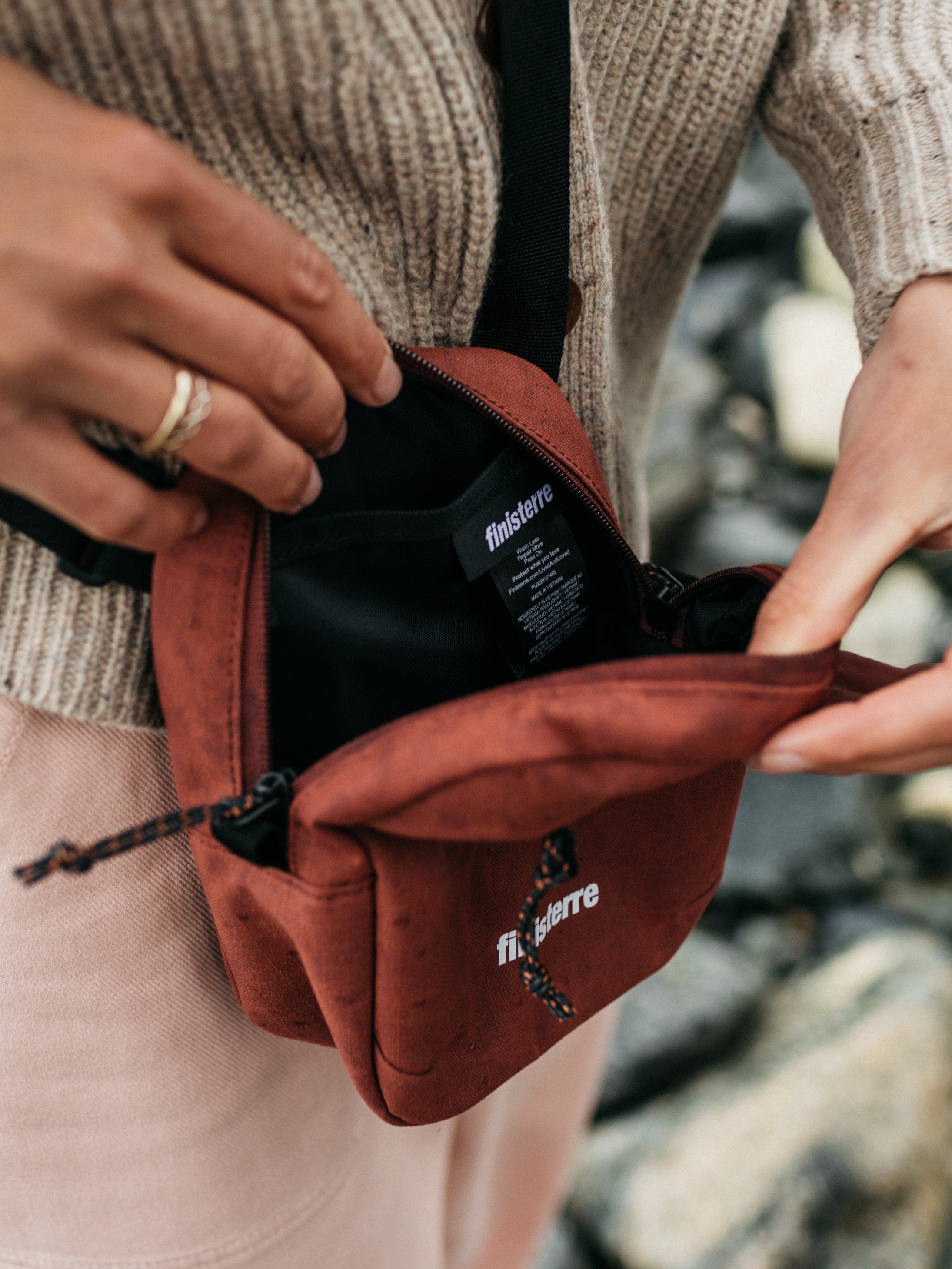 Nautilus Pocket Pack Bag in Dark Rosewood