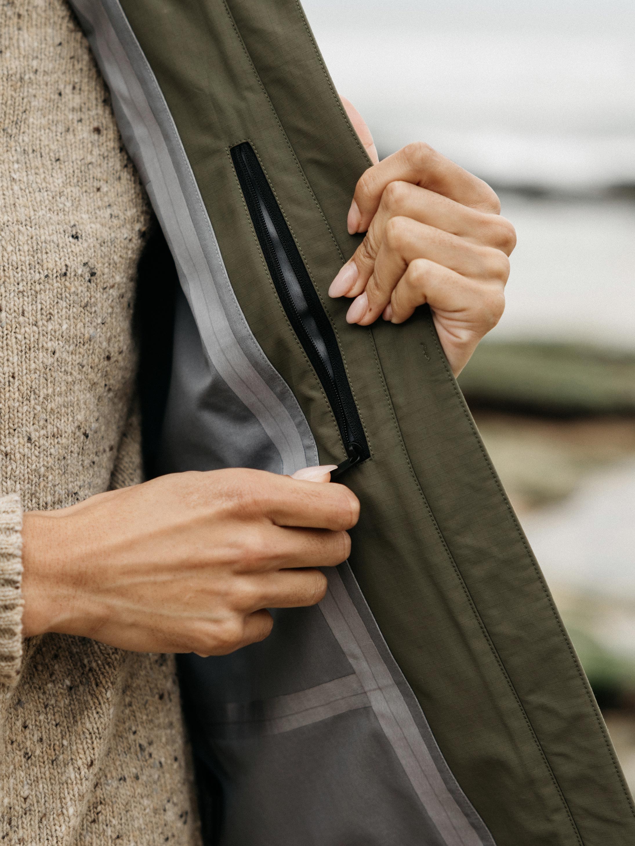 Stormbird Waterproof Jacket in Olive