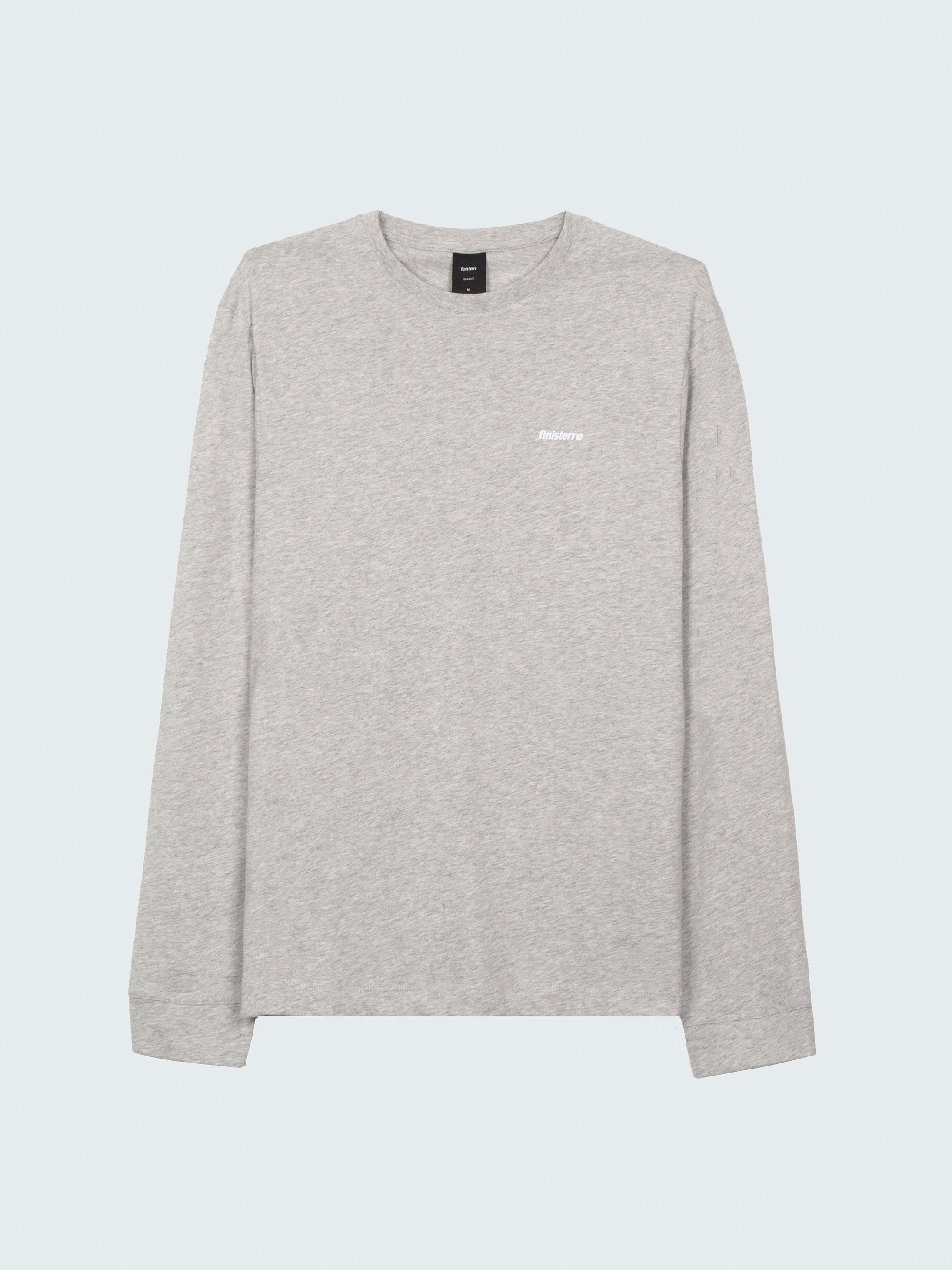 Harlyn Logo Long Sleeve T-Shirt in Grey Marl