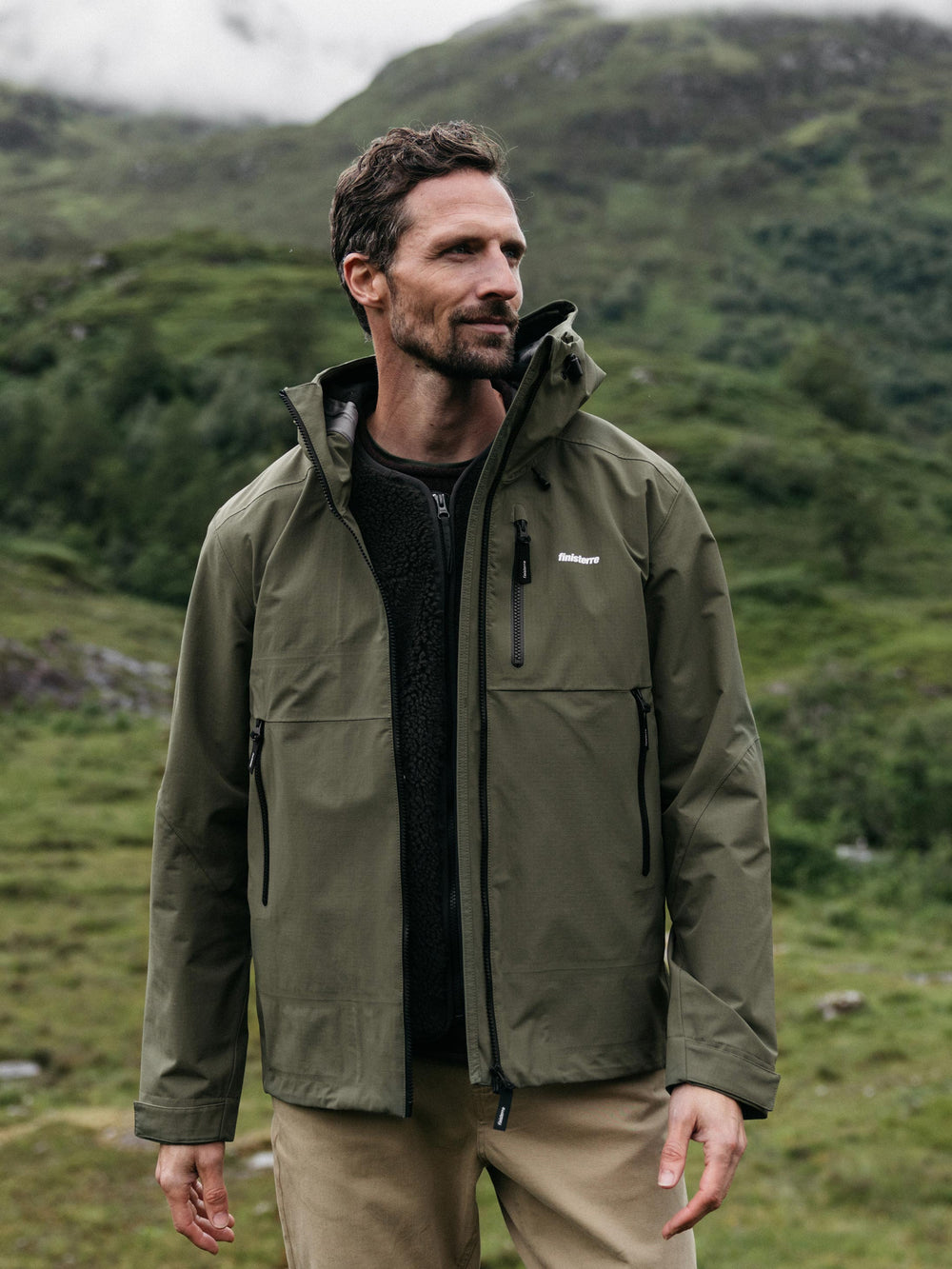 Stormbird Waterproof Jacket in Olive