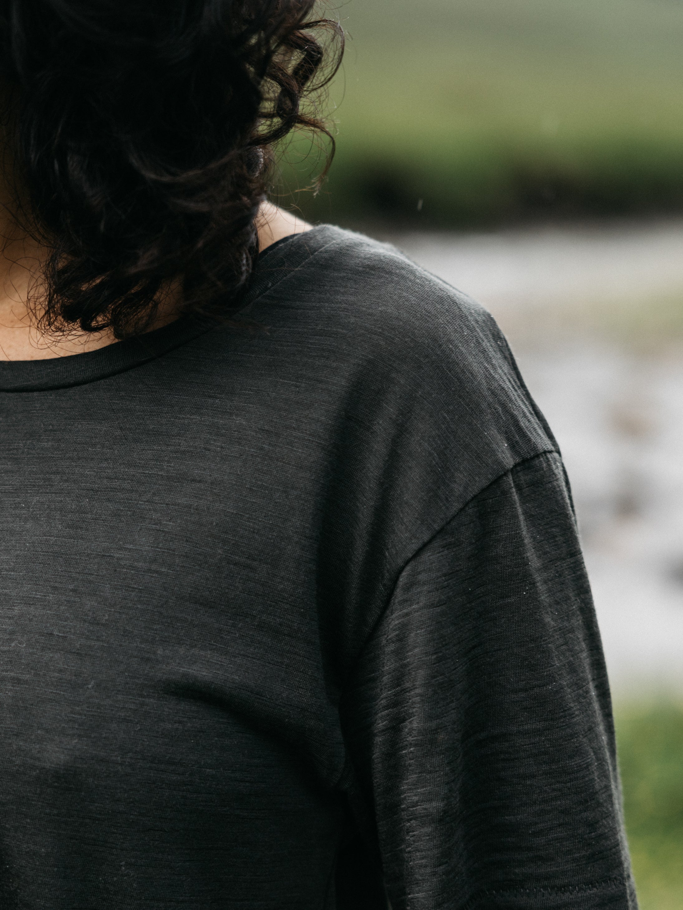 Merino T-Shirt Baselayer in Raven Black - Seeker