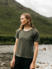 Merino T-Shirt Baselayer in Olive - Seeker