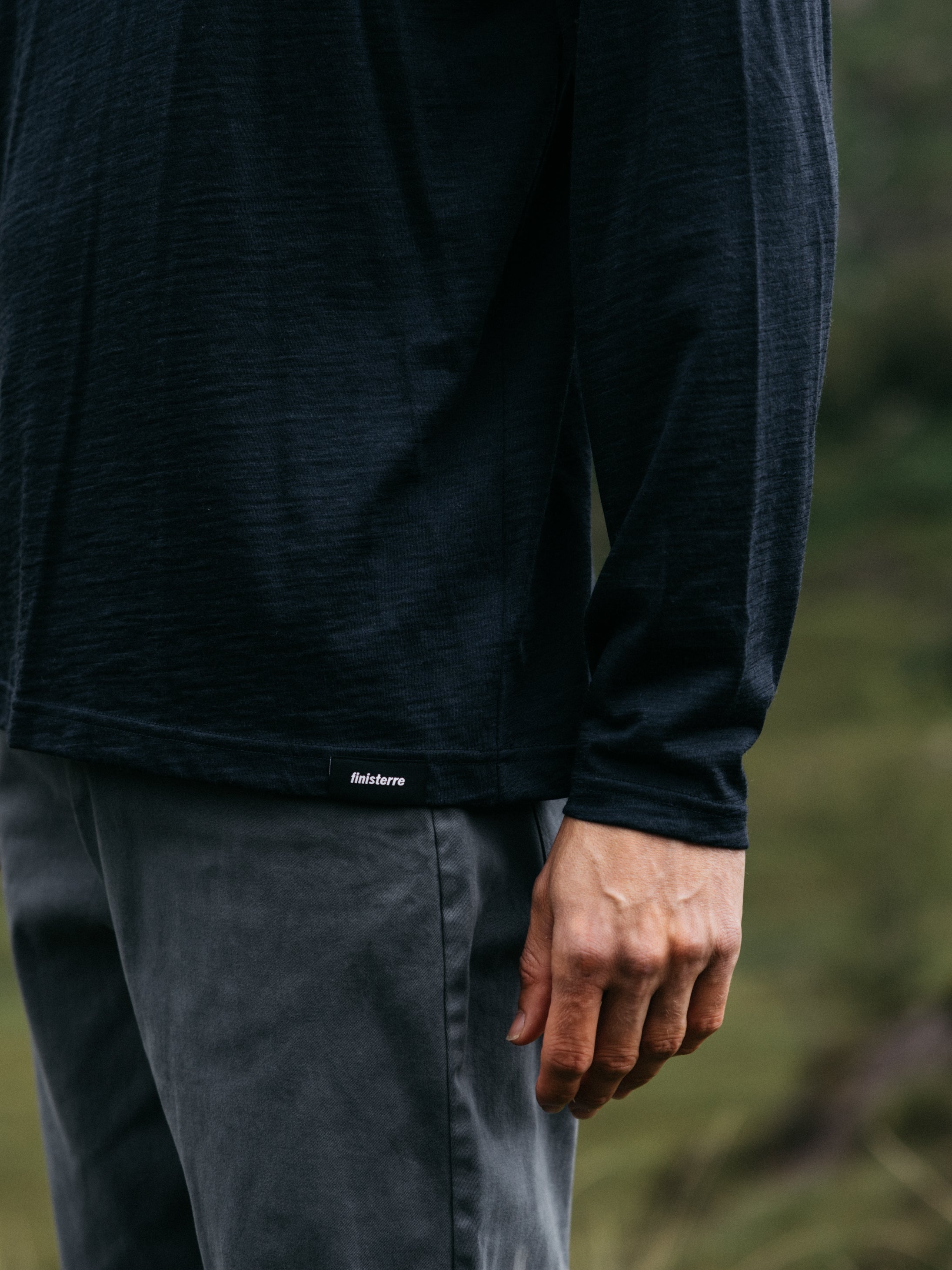 Merino Long Sleeve Baselayer in Navy - Seeker