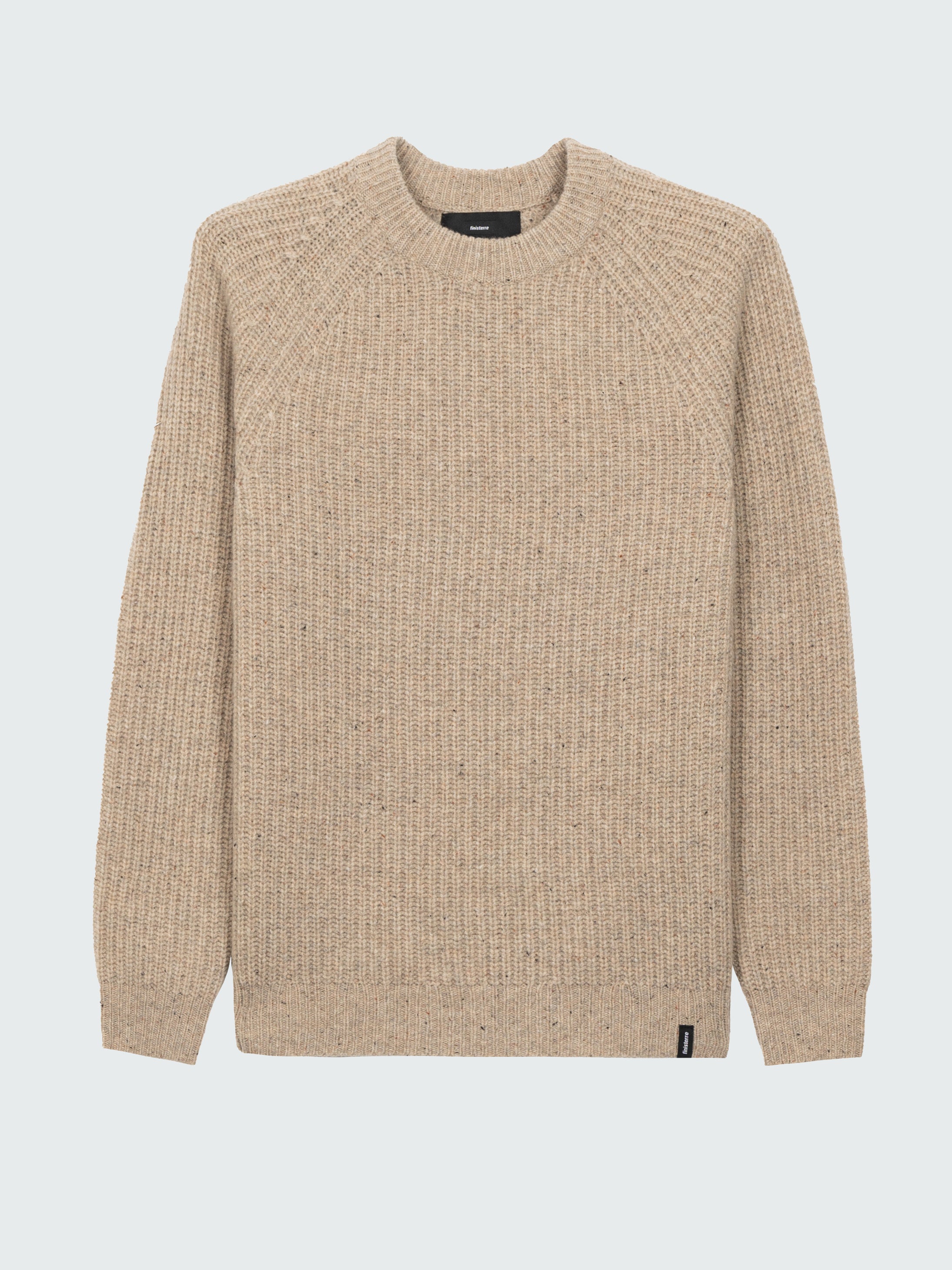 Wool Knit Jumper in Oatmeal - Mora
