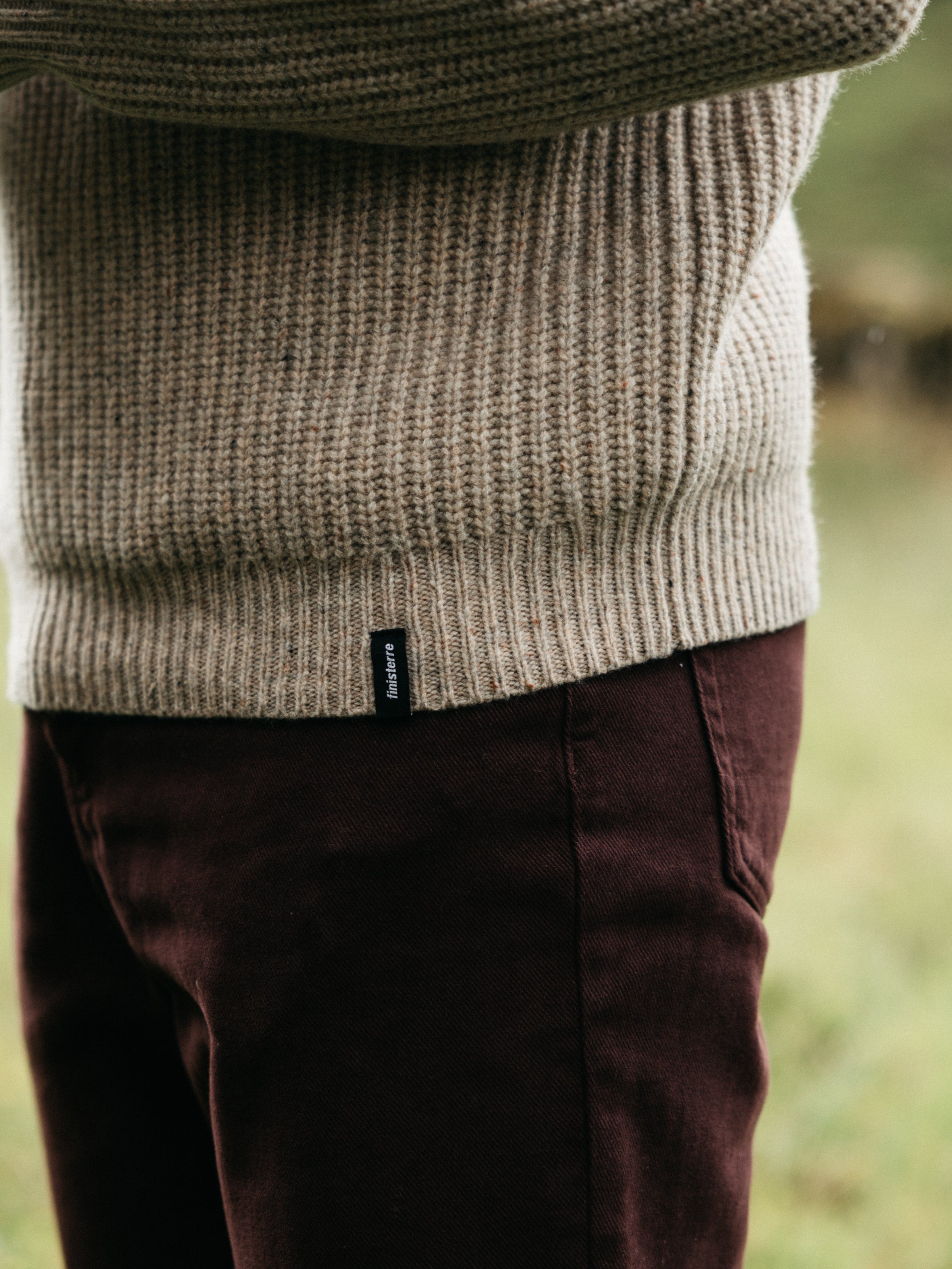 Wool Knit Jumper in Oatmeal - Mora