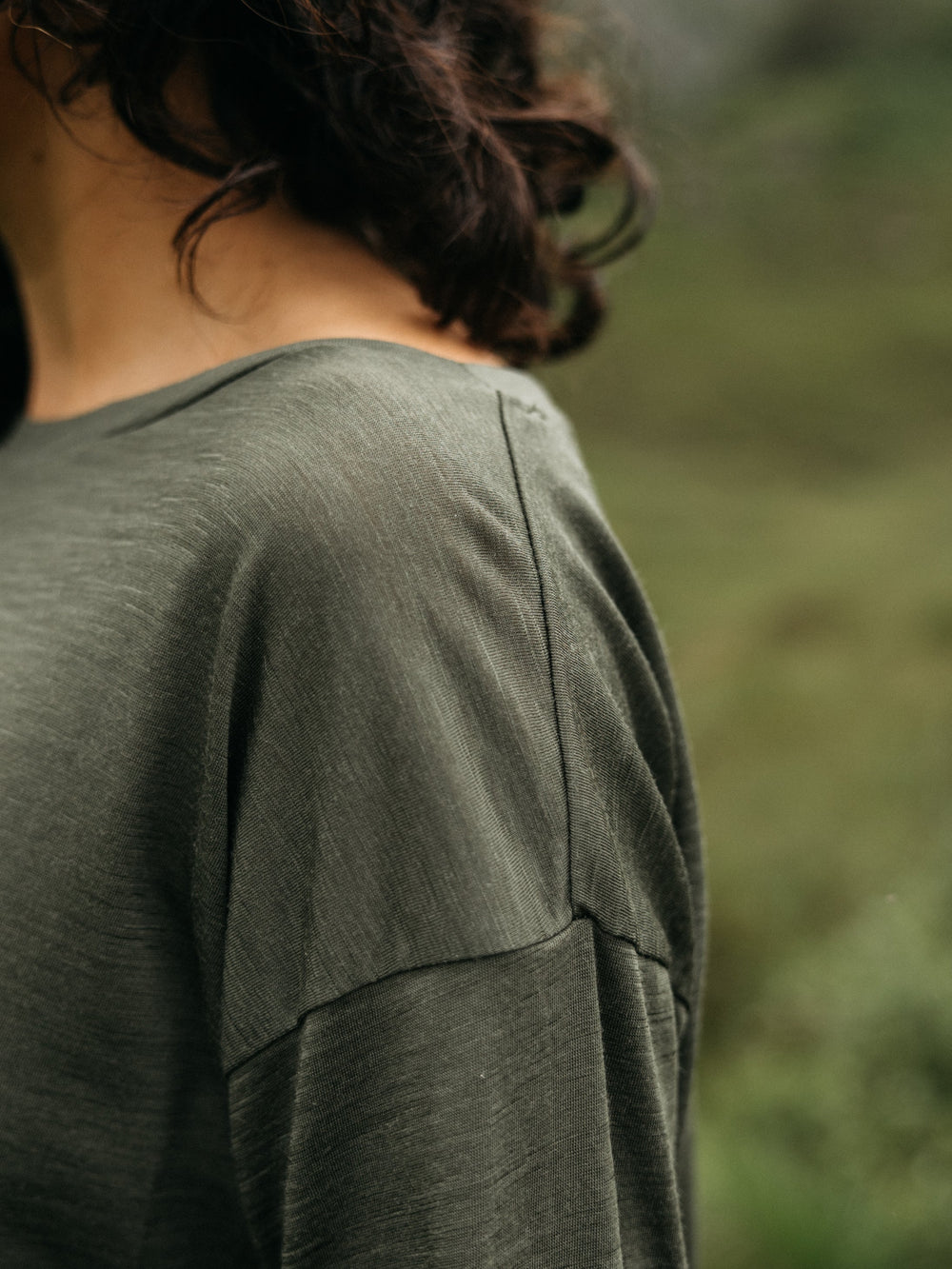 Merino Long Sleeve Baselayer in Olive - Seeker