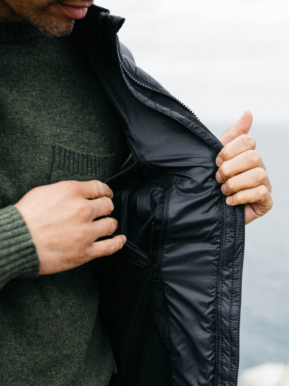 Recycled Insulated Gilet in Black - Nimbus