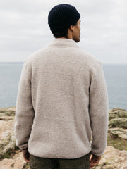Hegen 1/4 Zip Fleece in Coastal Fjord/Oatmeal