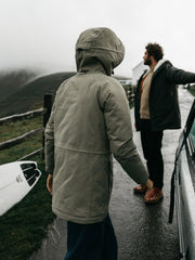 Parka Jacket in Willow Green - Vellus