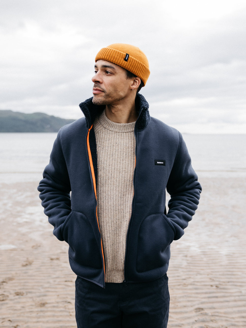 Goodwin Fleece in Navy